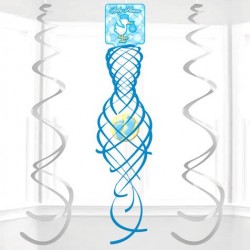 Espirales - Baby Shower Cigueña Azul