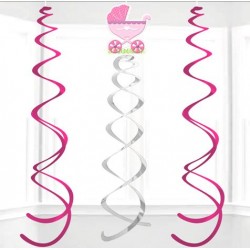 Espirales - Baby Shower Carriola Rosa