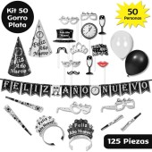 Kit para 50 personas con GORROS - Plata