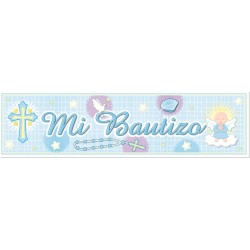Banner 86cm - Bautizo Azul