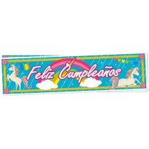 Banner 86cm - Unicornios!