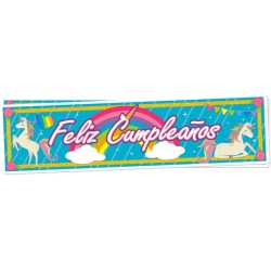 Banner 86cm - Unicornios!