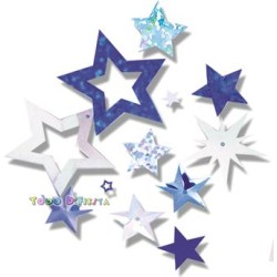 Confetti Estrellas Azul