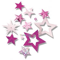 Confetti Estrellas Rosa