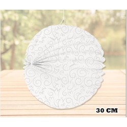 Farol de papel grande - Blanco