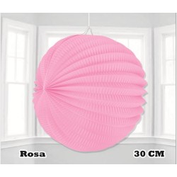 Farol de papel grande - Rosa