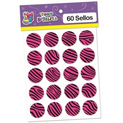 Sello impreso - Zebra Fucsia